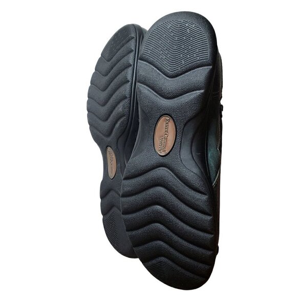 Earth Origins Womens Dayton Green Grained Leather and Suede Ankle Boots NIB - Picture 4 of 4